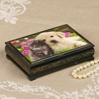 Шкатулка «Животные», 10×14 см, лаковая миниатюра, микс - Фото 7