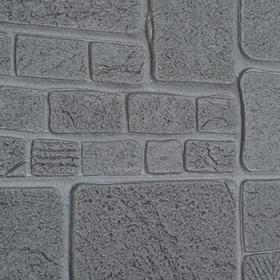 Самоклеящаяся ПВХ панель "Серая плитка" 70*70см