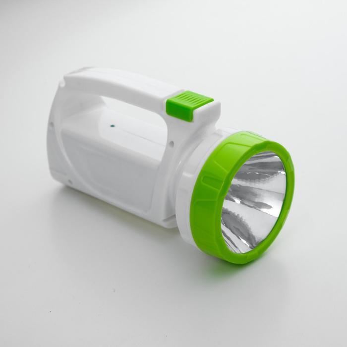 Фонарь ручной аккумуляторный "Мастер К.", MHA-W3D2 (3 В),800 мАч, 1 Вт+3 Вт,100 лм, зеленый - Фото 1