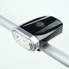Фонарь велосипедный аккумуляторный, 1 Вт, 100 лм, 600 мАч, 6 LED, 4 режима, от USB - фото 295122486
