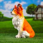 Садовая фигура "Собака папильон" 40х28см - фото 25316647