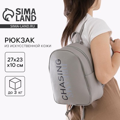 Рюкзак школьный из искусственной кожи Dreams chasing 27×23×10 см
