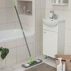 Швабра для мытья пола плоская Доляна, окрашенный телескопический черенок, микрофибра букля, 42×12×73(124) см - Фото 4