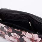 Сумка-мессенджер, отдел на молнии, наружный карман, длинный ремень, цвет розовый/чёрный - Фото 3