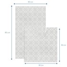 Набор ковриков для ванны и туалета, 2 шт: 50×52, 50×85 см, ПВХ - Фото 8