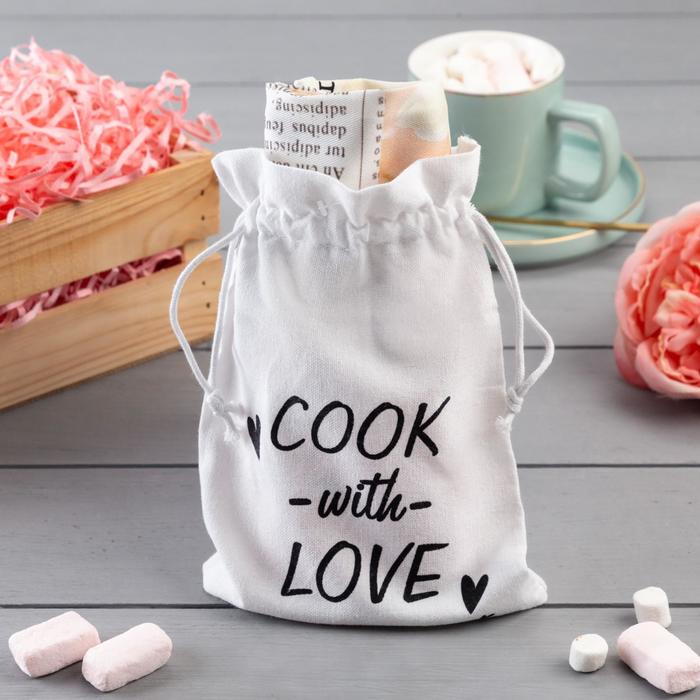 Набор подарочный "Cook with love" полотенце 40х73см, лопатка - фото 1926186080