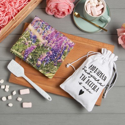 Набор подарочный «Любимая бабушка»: полотенце 40×73 см, лопатка