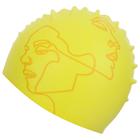 Шапочка для плавания Elous, EL009, силиконовая, лица, цвет жёлтый - Фото 3