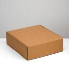 Коробка самосборная, крафт, 29,5 х 28,5 х 9,5 см - фото 318487488
