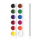 Акварель ErichKrause, 12 цветов, без кисти, мягкий пластик, картонная коробка, европодвес (эконом упаковка) - Фото 9