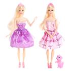 Кукла-модель шарнирная «Стефани на вечеринке» в платье, с аксессуарами, МИКС - фото 24422007