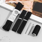 Набор для ремонта одежды, 5 предметов, цвет чёрный - Фото 3