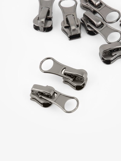 Бегунок для молнии «Трактор», №5, 10 шт., цвет чёрный никель