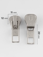 Бегунок автоматический «Классика» для молнии «Трактор», №5, 10 шт., цвет никель  (артикул 5235848)  большой выбор товаров оптом и в розницу по низким ценам с доставкой