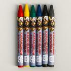 Восковые карандаши, набор 6 цветов, высота 8 см, диаметр 0,8 см, Трансформеры - Фото 3