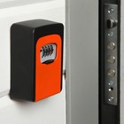 Сейф-ключница кодовая ТУНДРА, металлическая, усиленная, оранжевый - Фото 2