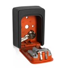 Сейф-ключница кодовая ТУНДРА, металлическая , усиленная, оранжевый - Фото 6