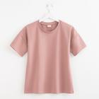 Футболка женская Basic line, цвет пыльно-розовый, р-р 54 - Фото 5