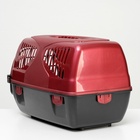 Переноска для животных "Сириус", 33,5 х 31 х 50 см, красный перламутр - Фото 5