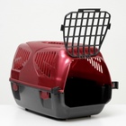 Переноска для животных "Сириус", 33,5 х 31 х 50 см, красный перламутр - Фото 6