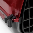 Переноска для животных "Сириус", 33,5 х 31 х 50 см, красный перламутр - Фото 9