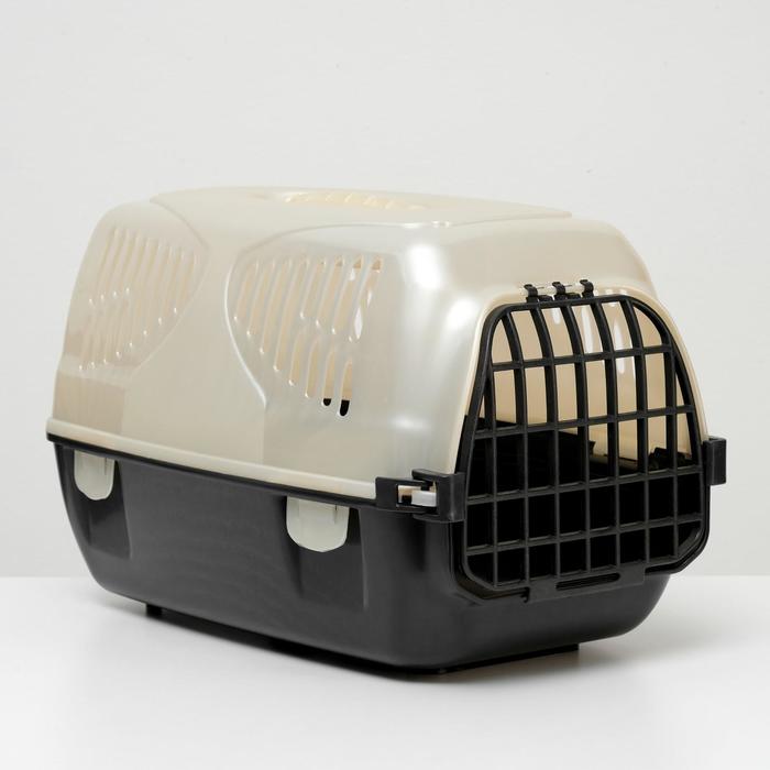 Переноска для животных "Сириус", 33,5 х 31 х 50 см, бежевый перламутр - Фото 1