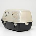 Переноска для животных "Сириус", 33,5 х 31 х 50 см, бежевый перламутр - Фото 3