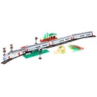 Уценка (Порвана упаковка) Железная дорога «Городской электропоезд», работает от батареек, световые и звуковые эффекты - Фото 2