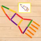 Игровой набор с палочками «Собери фигурку», в пакете - фото 21230402