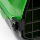Переноска для животных "Сириус" 33,5 х 31 х 50 см, зеленый перламутр - Фото 7