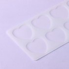 Форма для шоколада «Сердечки», силикон, 8 ячеек, 23.5×11.5×0.3 см, прозрачная - Фото 2