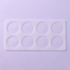 Форма для шоколада «Круг», силикон, 8 ячеек, 23.5×12×0.3 см, прозрачная - Фото 3