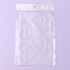 Форма для шоколада «Сердцем к сердцу», силикон, 4 ячейки, 19×11.5×0.3 см, прозрачная - Фото 4