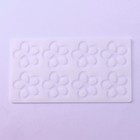 Форма для шоколада «Цветочки», силикон, 8 ячеек, 21×11×0.3 см, прозрачная - Фото 3