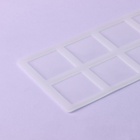 Форма для шоколада «Квадрат», силикон, 8 ячеек, 22.5×11×0.3 см, прозрачная - Фото 2