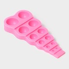 Молд для заливки «Шар», силикон, 14×7×2 см, 12 ячеек, розовый - Фото 3
