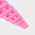 Молд для заливки «Шар», силикон, 14×7×2 см, 12 ячеек, розовый - Фото 4