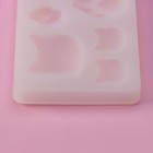 Молд Доляна «Котик», силикон, 7,7×5×0,7 см, 6 ячеек, цвет прозрачный - Фото 3