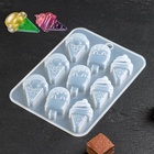 Форма для шоколада «Мороженое», силикон, 16×11×1 см, 9 ячеек - Фото 6