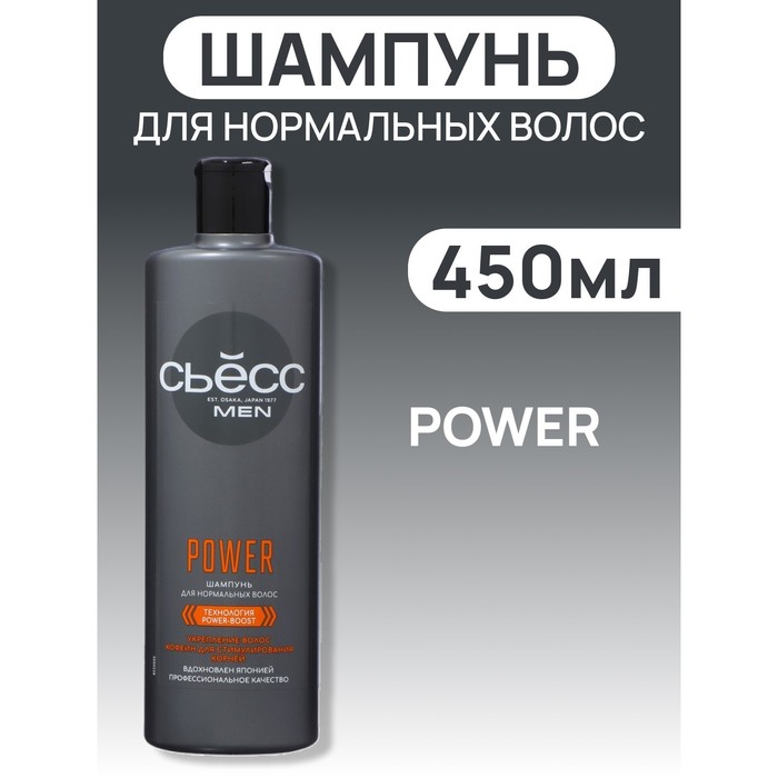 Шампунь Syoss Men Power мужской для нормальных волос, 450 мл - Фото 1