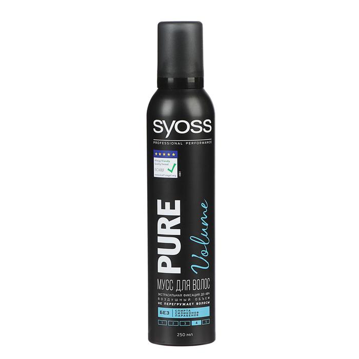 Мусс для волос Syoss Pure Volume, 250 мл