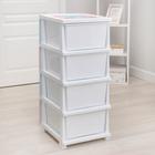 Комод 4-х секционный «Друзья», белый - Фото 4