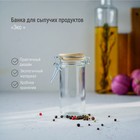 Баночка стеклянная для специй с бугельным замком «Эко», 120 мл, 6,5×10,5 см - Фото 1