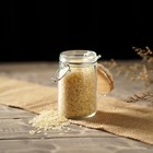 Банка для сыпучих «Эко», 250 мл, 9×6.5×12 см, с бугельным замком, бамбуковая крышка, стекло, прозрачная - Фото 6