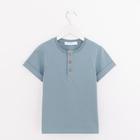 Футболка с планкой KAFTAN "Basic line" р.32 (110-116), зеленый - Фото 1