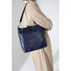 Сумка-тоут на молнии, цвет синий - фото 21230668