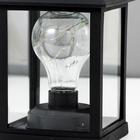 Ночник "Фонарь 3" LED от батареек 3хААА черный 10,5х10,5х21,5 см RISALUX - фото 23193349