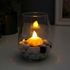 Светильник-свеча водный "Цветок" LED 1хCR2032, без выкл., белый 3,5х3,5х4 см RISALUX - Фото 3