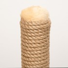 Когтеточка "Радость" на подставке, 30 х 30 х 40 см, джут, светло-коричневая - Фото 4