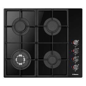 

Варочная поверхность Hansa BHKS621531, газовая, 4 конфорки, электроподжиг, черная